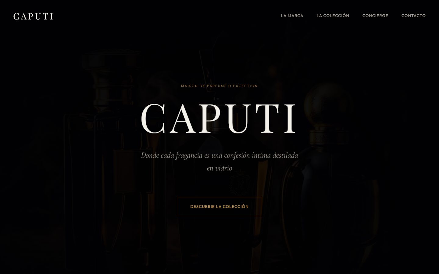 Caputi — E-commerce premium desarrollado por StrategIA Mind