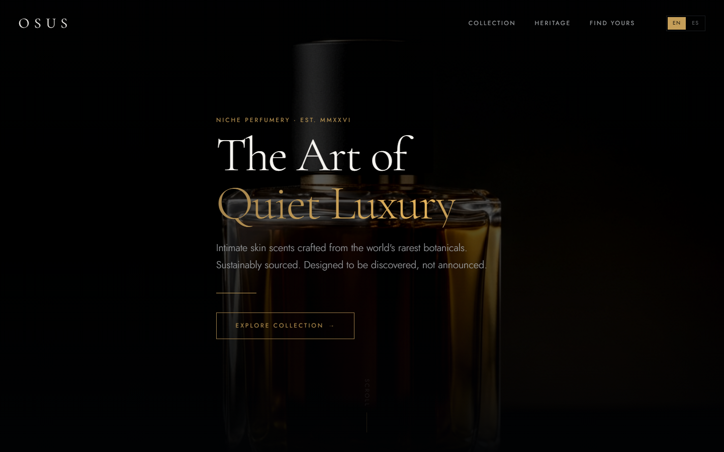 Osus — Sitio web de marca y producto por StrategIA Mind