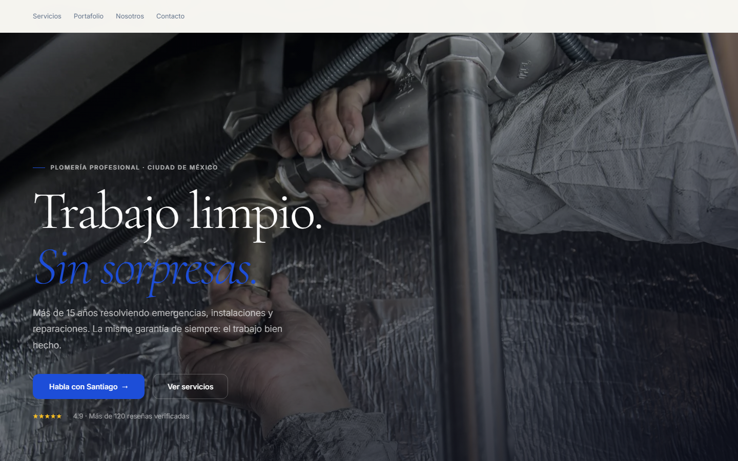 Plomería 24/7 — Landing de lead generation por StrategIA Mind